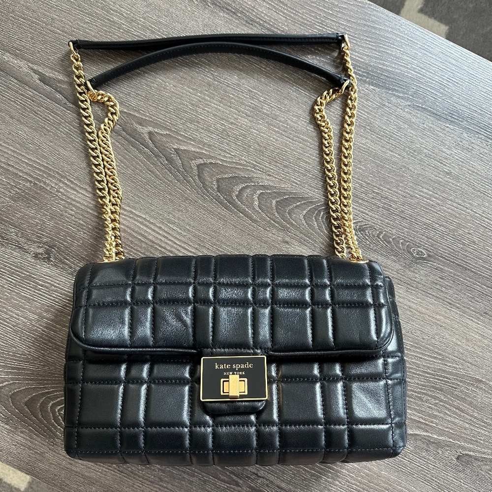 Evelyn Quilted Medium Convertible Shoulder Bag by Kate Spade